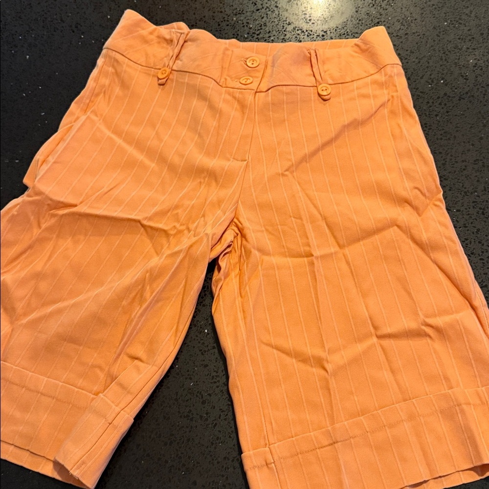 Avenue Coral Pinstripe Apparel